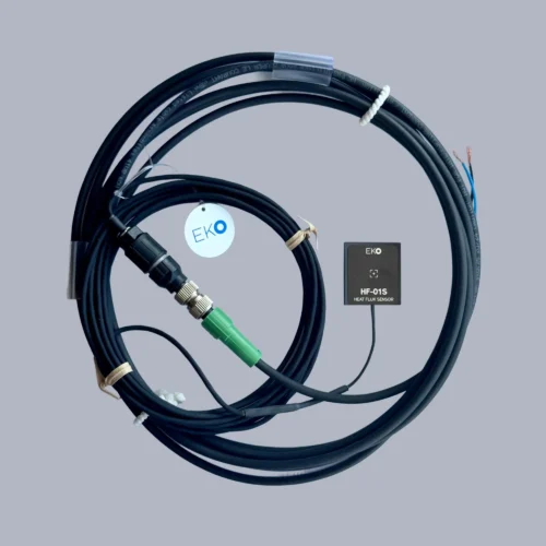 Extension cable set with connectors and HF-01S heat flux sensor attached.